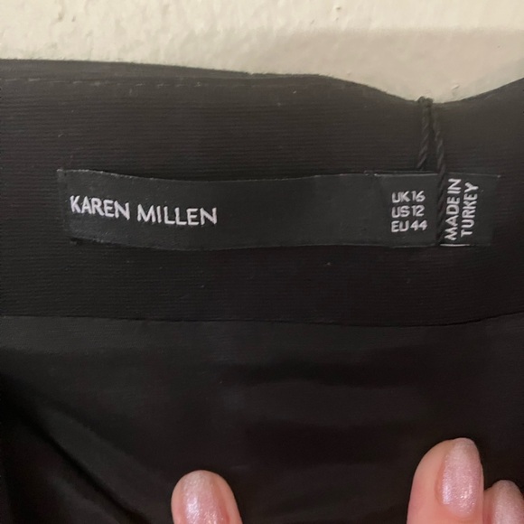 NWT Karen Millen Leather zip mini skirt - Picture 3 of 6